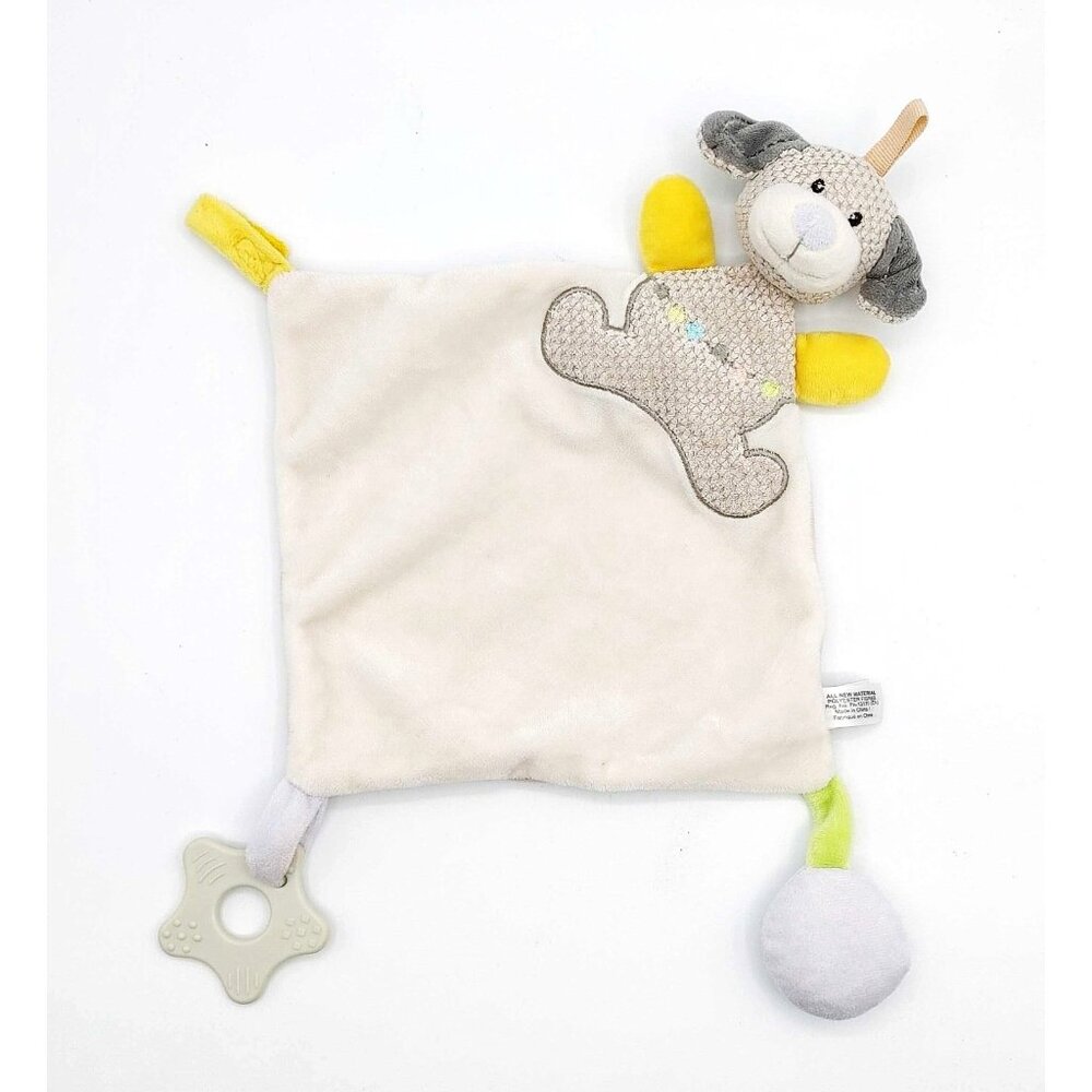 Kidiway Dog Puppy Lovey Pacifier Holder Security Blanket Teether Crinkle Ball